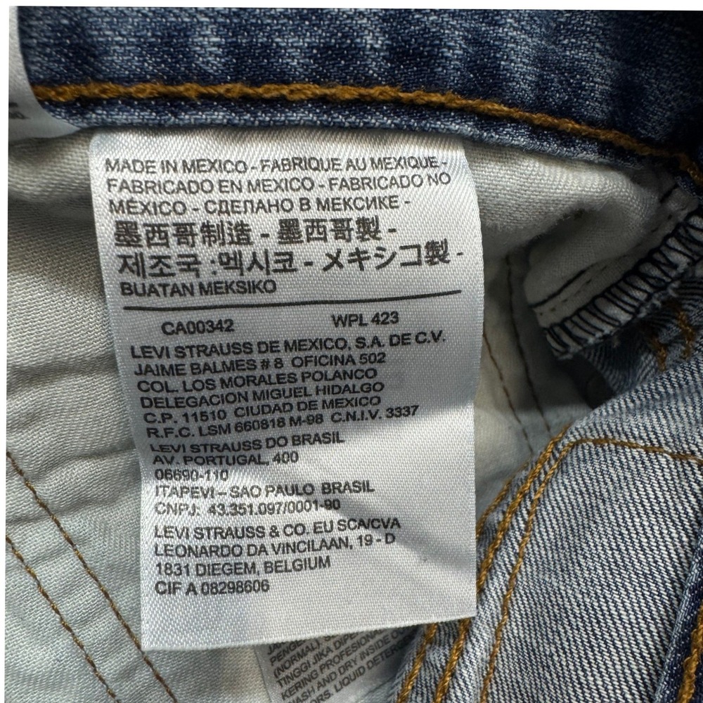Levi's 527 Slim Bootcut Jeans Men's W34 L30 Medium Wash Denim Classic - Picture 9 of 13